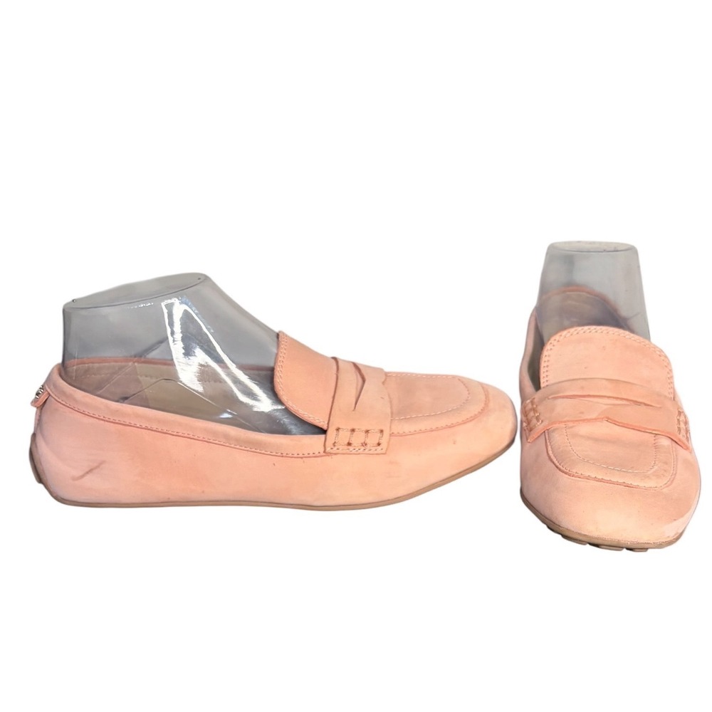 Sam Edelman Peach Pink Tucker Penny Loafer Driver Leather Women's Size 6.5M